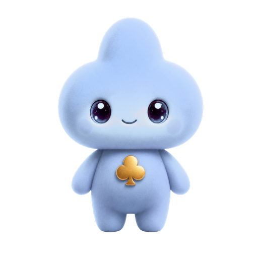Sky-blue Cloobling mascot